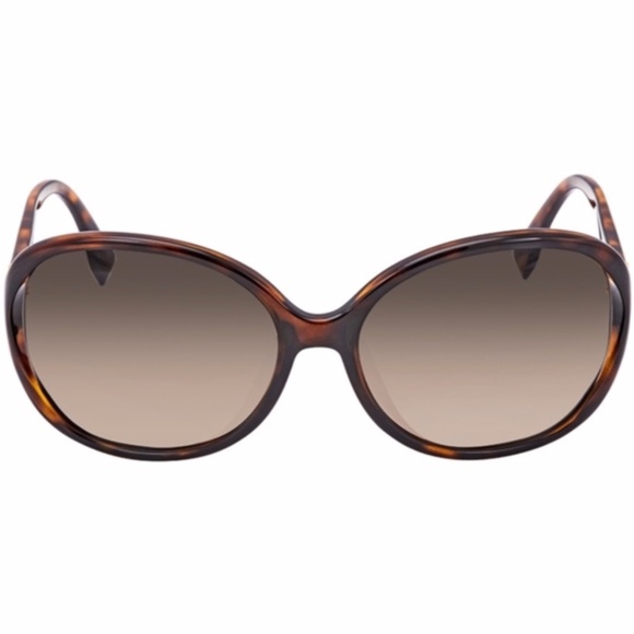 New FENDI Brown Oval Gradient Lens Sunglasses - Picture 7 of 14